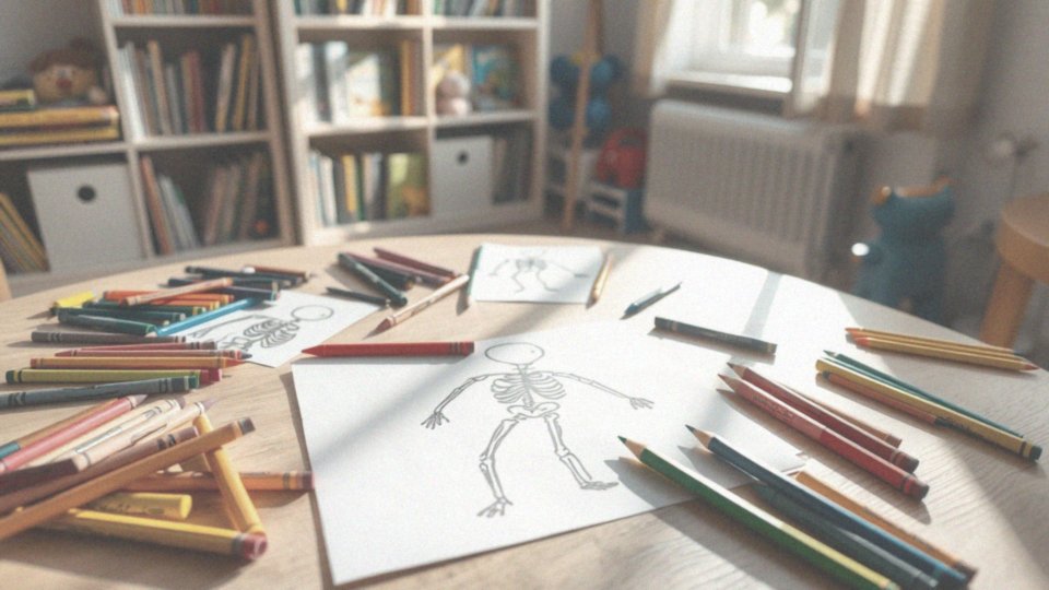 Dlaczego szkielety są inspiracją do rysowania dla dzieci?