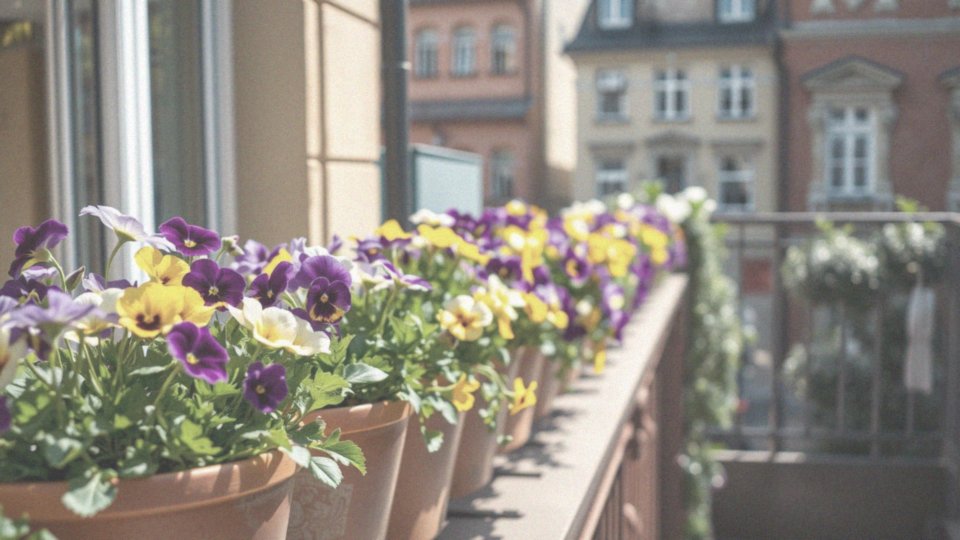 Jak długo kwitną bratki na balkonie?